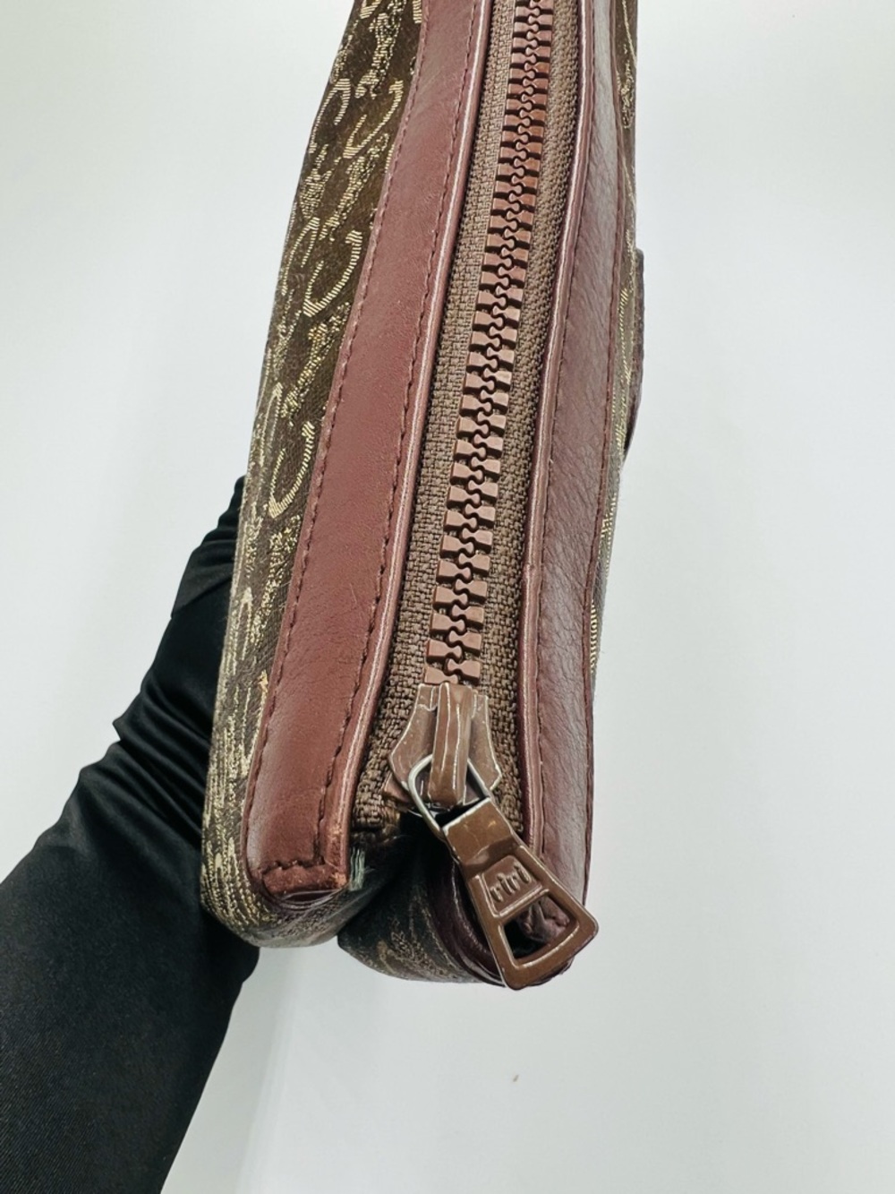 Celine Monogram Canvas Clutch - Picture 4 of 11